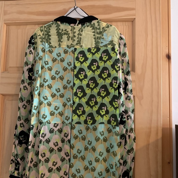 Dorothee Schumacher Floral Patch Blouse-Green & black Roses - Picture 2 of 6